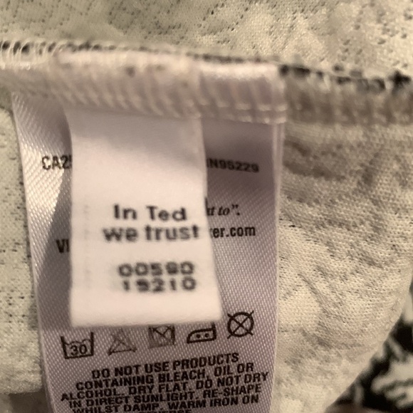 Ted Baker London Floral Crewneck Long Sleeves Zippered Detail Size 2 US 4-6 - Picture 7 of 12